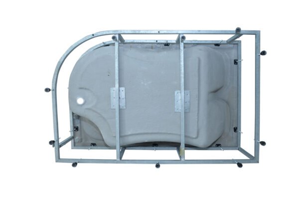 بانيو هاواي الطيب 180×120 سم صرف يمين او شمال شاسية بالجانب