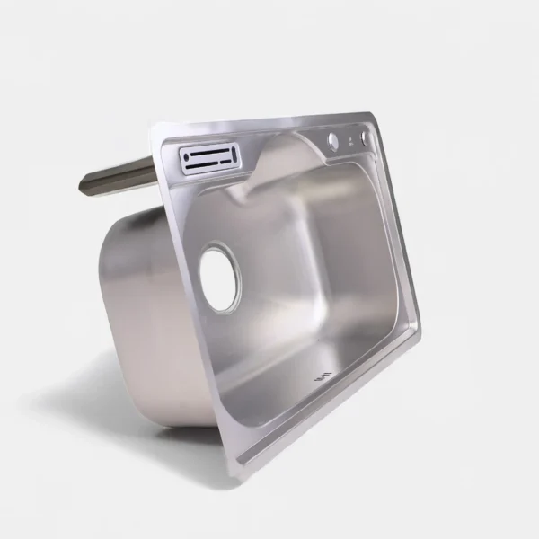 حله - حوض كيرو ستانليس ستيل 50x80سم مقاوم للصدأ