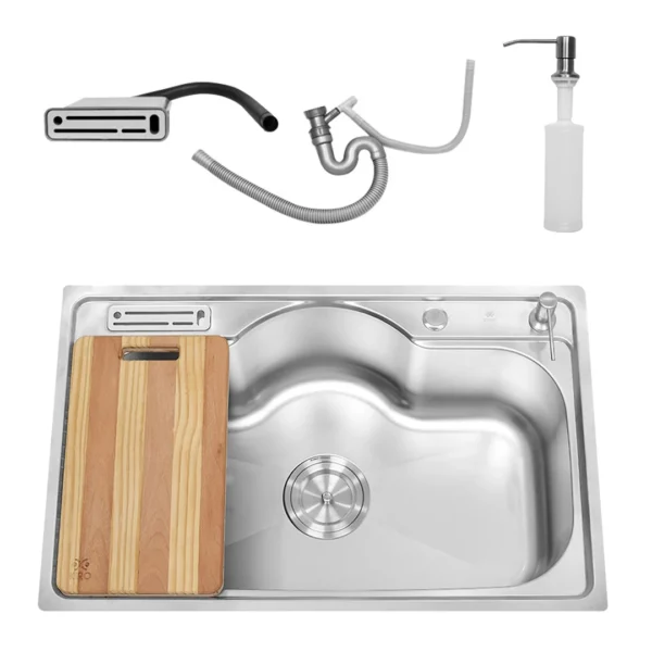 حله - حوض كيرو ستانليس ستيل 50x80سم مقاوم للصدأ