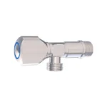 محبس زاوية بلازا فيروز مقبض سبائك زنك مطلي كروم